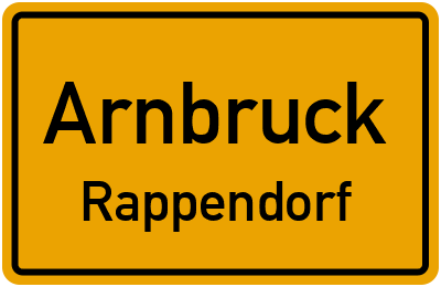 Straßenverzeichnis Arnbruck Rappendorf