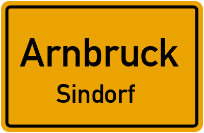 Ortsschild Arnbruck Sindorf