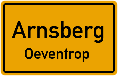 Straßenverzeichnis Arnsberg Oeventrop