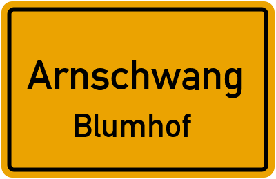 Straßenverzeichnis Arnschwang Blumhof
