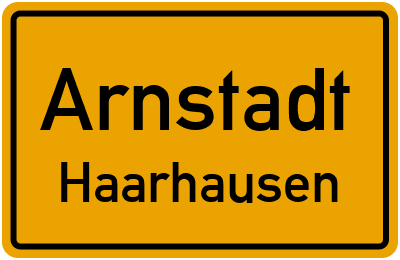 Straßenverzeichnis Arnstadt Haarhausen