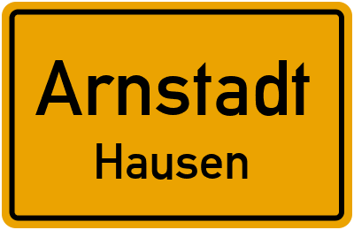 Straßenverzeichnis Arnstadt Hausen