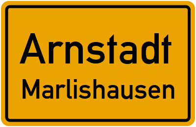 Straßenverzeichnis Arnstadt Marlishausen