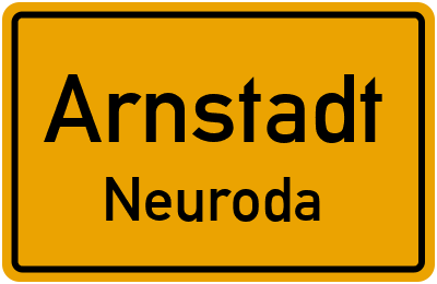 Straßenverzeichnis Arnstadt Neuroda