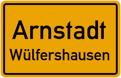 Straßenverzeichnis Arnstadt Wülfershausen