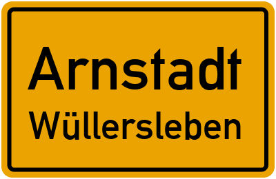 Straßenverzeichnis Arnstadt Wüllersleben
