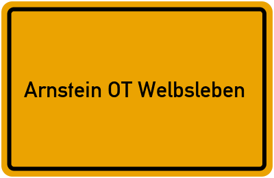 Branchenbuch Arnstein OT Welbsleben, Sachsen-Anhalt