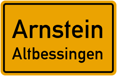 Ortsschild Arnstein Altbessingen
