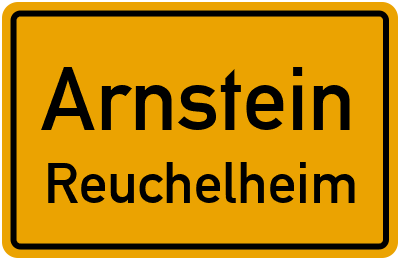 Ortsschild Arnstein Reuchelheim