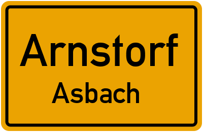 Ortsschild Arnstorf Asbach