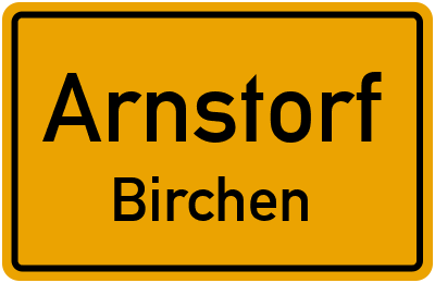 Ortsschild Arnstorf Birchen