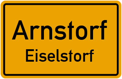 Ortsschild Arnstorf Eiselstorf