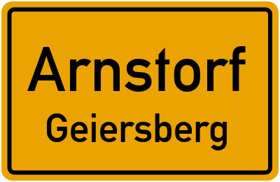 Ortsschild Arnstorf Geiersberg