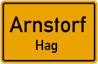 Ortsschild Arnstorf Hag