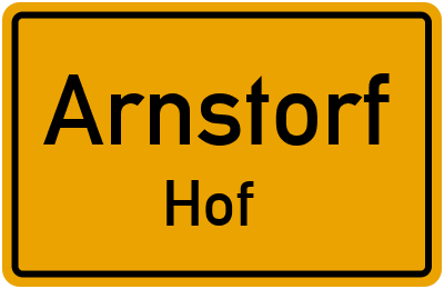 Ortsschild Arnstorf Hof