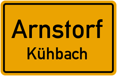 Ortsschild Arnstorf Kühbach