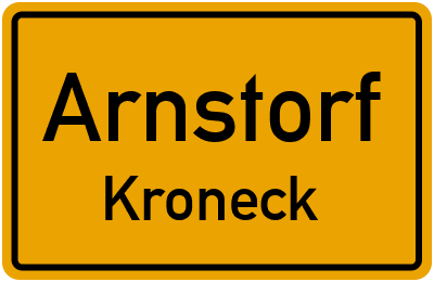 Ortsschild Arnstorf Kroneck