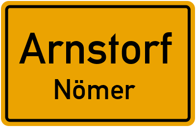 Ortsschild Arnstorf Nömer