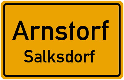 Ortsschild Arnstorf Salksdorf