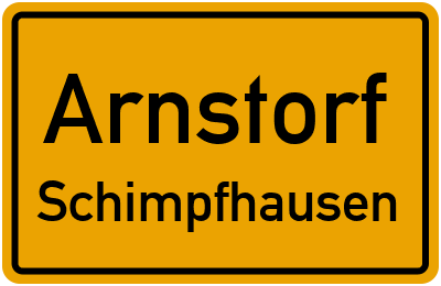 Ortsschild Arnstorf Schimpfhausen