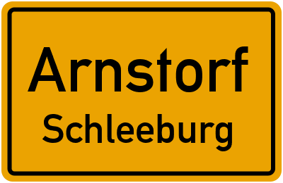 Ortsschild Arnstorf Schleeburg