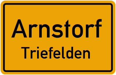 Ortsschild Arnstorf Triefelden
