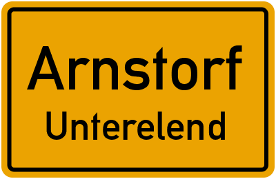 Ortsschild Arnstorf Unterelend