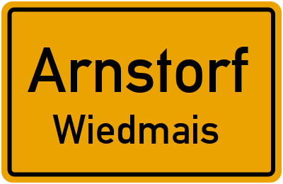 Ortsschild Arnstorf Wiedmais