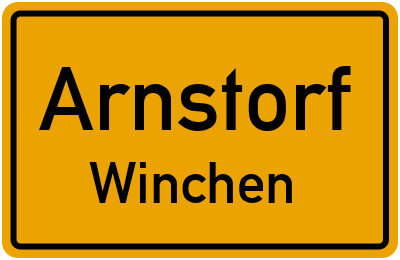 Ortsschild Arnstorf Winchen