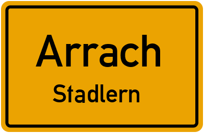 Straßenverzeichnis Arrach Stadlern