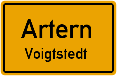 Straßenverzeichnis Artern Voigtstedt
