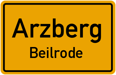Straßenverzeichnis Arzberg Beilrode