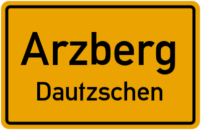 Straßenverzeichnis Arzberg Dautzschen