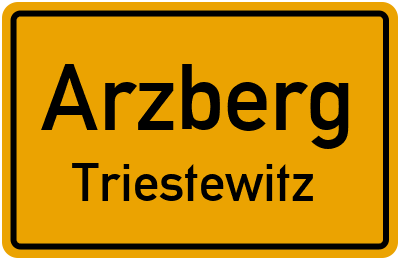 Straßenverzeichnis Arzberg Triestewitz