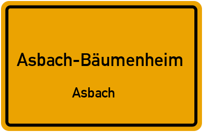 Straßenverzeichnis Asbach-Bäumenheim Asbach