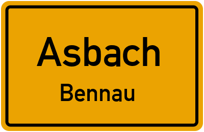 Straßenverzeichnis Asbach Bennau