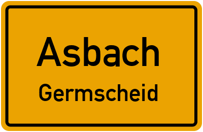 Straßenverzeichnis Asbach Germscheid