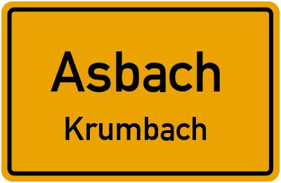 Straßenverzeichnis Asbach Krumbach
