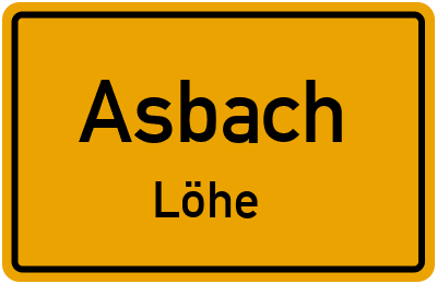 Straßenverzeichnis Asbach Löhe
