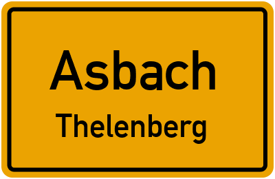 Straßenverzeichnis Asbach Thelenberg