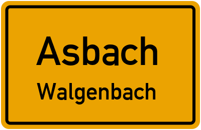 Straßenverzeichnis Asbach Walgenbach