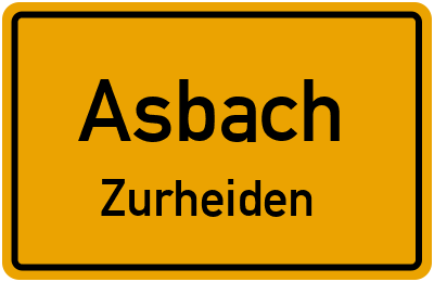 Straßenverzeichnis Asbach Zurheiden