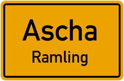 Straßenverzeichnis Ascha Ramling