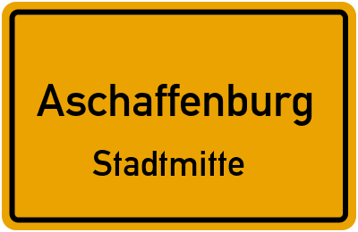 Straßenverzeichnis Aschaffenburg Stadtmitte