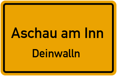 Straßenverzeichnis Aschau am Inn Deinwalln