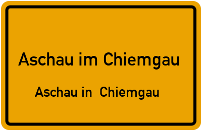 Straßenverzeichnis Aschau im Chiemgau Aschau in Chiemgau