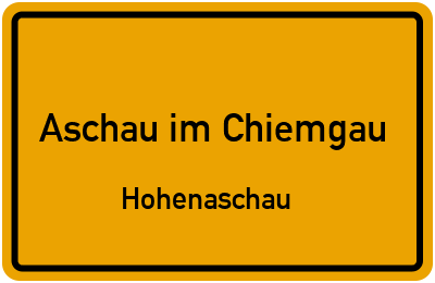 Straßenverzeichnis Aschau im Chiemgau Hohenaschau