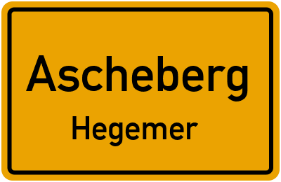 Straßenverzeichnis Ascheberg Hegemer