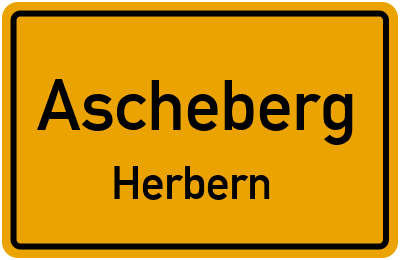 Ortsschild Ascheberg Herbern