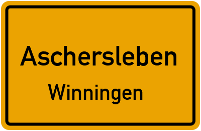 Straßenverzeichnis Aschersleben Winningen